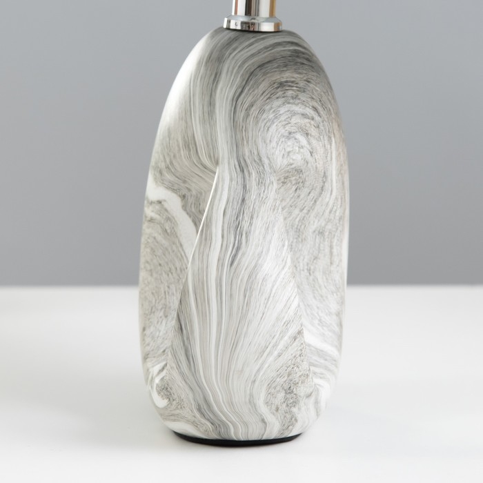 Настольная лампа "Пьет" E14 40Вт серый 23х23х34 см RISALUX