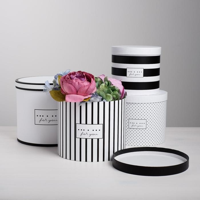 Набор коробок 4 в 1, упаковка подарочная, &laquo;For you&raquo;, 14 х 14 х 13 - 20 х 20 х 17,5 см