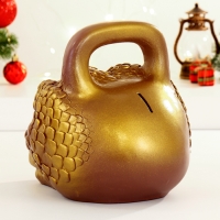 Новый год. Символ 2025. Копилка "Гиря Змея" коричневая, 20см Новый год. Символ 2025. Копилка "Гиря Змея" коричневая, 20см