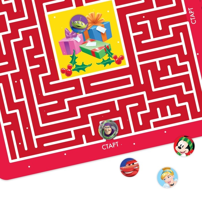 Подарочный набор: Магнитная книга + пазлы + настольная игра «Удивительное приключение», Дисней Подарочный набор: Магнитная книга + пазлы + настольная игра «Удивительное приключение», Дисней