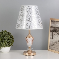 Настольная лампа Вива E27 40Вт золото 25х25х47 см RISALUX