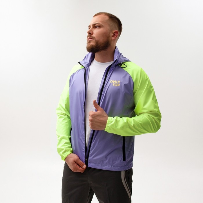 Ветровка ONLYTOP унисекс с сумкой purple, р. 42