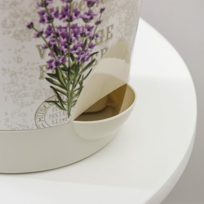 Горшок для цветов с прикорневым поливом «Ника Деко. Лаванда», 1,6 л Горшок для цветов с прикорневым поливом «Ника Деко. Лаванда», 1,6 л