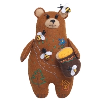 Набор для создания игрушки из фетра+ раскраска&raquo;Медовый Мишка&raquo;