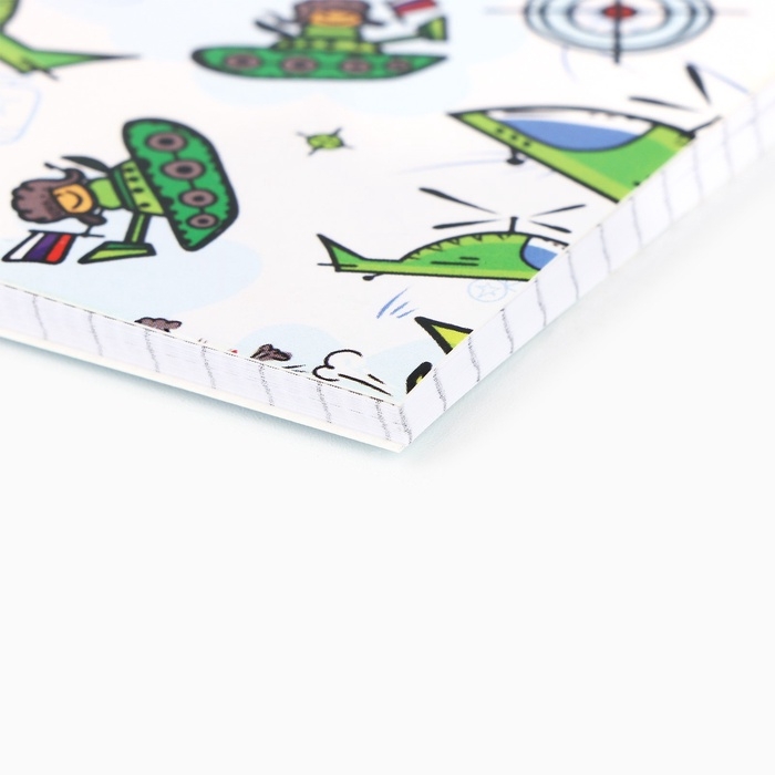 Блокноты А5,40 л на гребне, обложка картон Блокноты А5,40 л на гребне, обложка картон "С 23 февраля, паттерн"