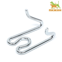 Звено для строгого ошейника - полуудавки, хромированная сталь, толщина 3 мм Звено для строгого ошейника - полуудавки, хромированная сталь, толщина 3 мм