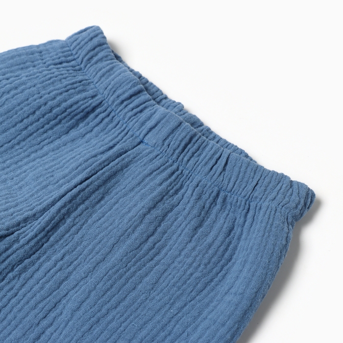 Костюм Крошка Я Муслин, 80-86, темно-синий