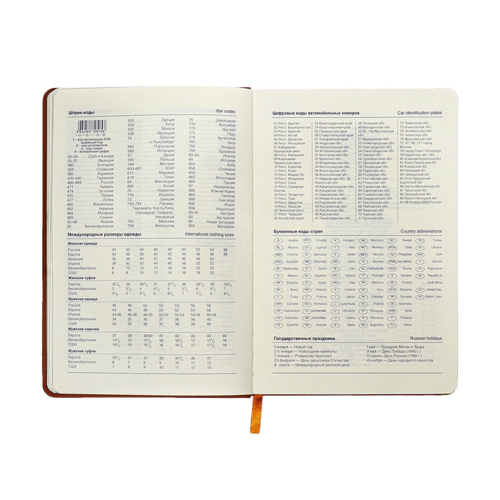 Ежедневник недатированный A5, 140л, клетка, кожзам, на резинке, черный срез, Коричневый Ежедневник недатированный A5, 140л, клетка, кожзам, на резинке, черный срез, Коричневый