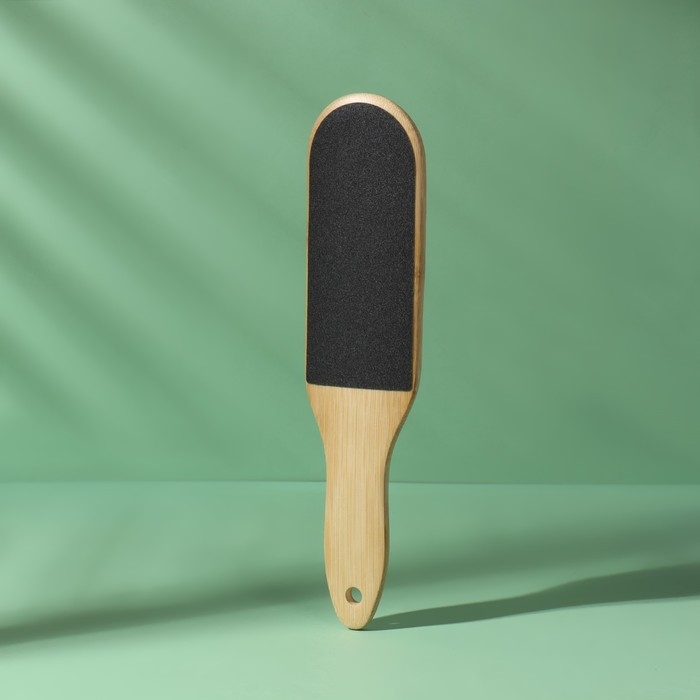 Пилка для ног «BAMBOO», наждачная, двусторонняя, изогнутая, 25 см, бамбуковая Пилка для ног «BAMBOO», наждачная, двусторонняя, изогнутая, 25 см, бамбуковая