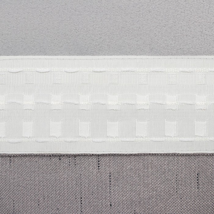 Штора портьерная Этель "Классика"цв.серый,на шторн.ленте 270*300 см,100% п/э