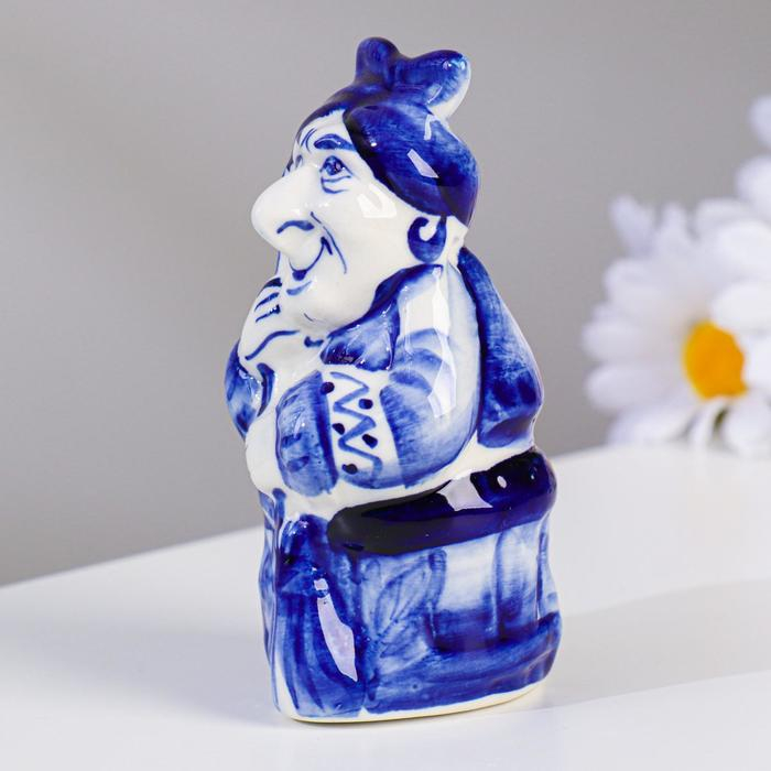 Сувенир "Баба Яга", 12х6 см, гжель