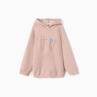Толстовка (худи) детская MINAKU: Exclusive print, цвет пудровый, Oversize рост 116 см Толстовка (худи) детская MINAKU: Exclusive print, цвет пудровый, Oversize рост 116 см
