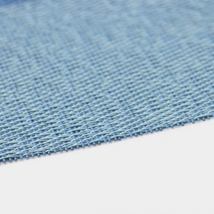 Салфетка сервировочная на стол «Три полосы», 45×30 см, цвет голубой Салфетка сервировочная на стол «Три полосы», 45×30 см, цвет голубой