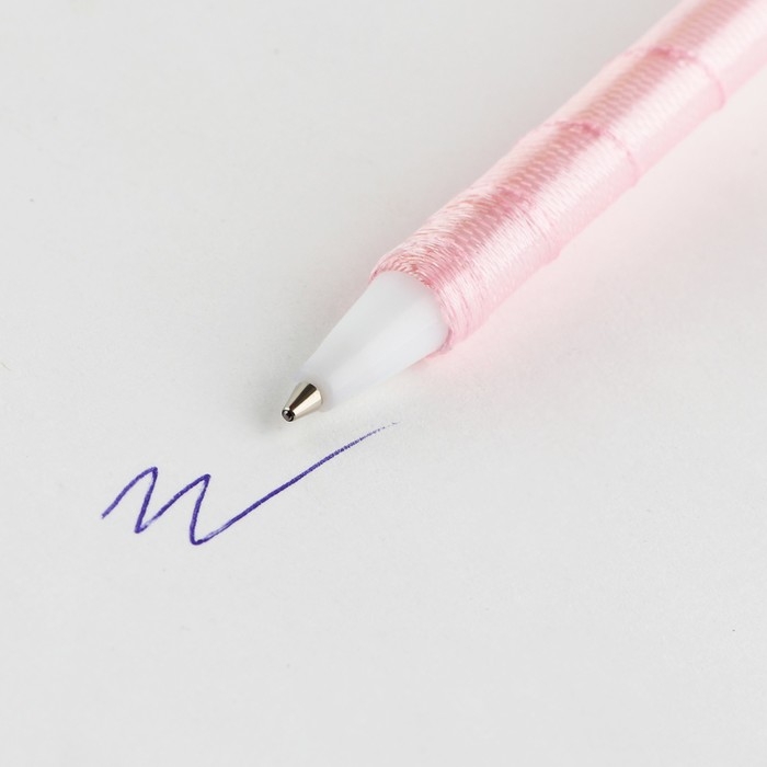 Ручка шариковая синяя паста 1.0 мм «8 марта» хризантема с лентами Ручка шариковая синяя паста 1.0 мм «8 марта» хризантема с лентами