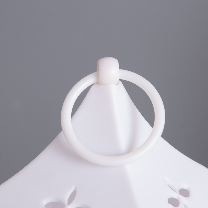 Светильник &laquo;Санта Клаус с оленем&raquo; 3хААА белый 14,2х14,2х34см МОДЕЛЬ: 18