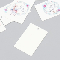 Бирка картон "Новогодние веточки" набор 10 шт (5 видов) 4х6 см Бирка картон "Новогодние веточки" набор 10 шт (5 видов) 4х6 см