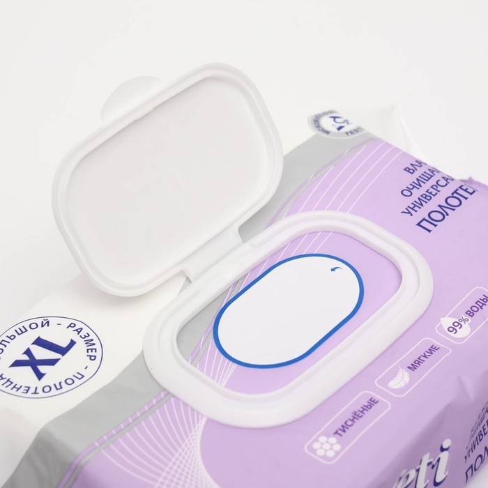 Полотенца влажные Salfeti Universal очищающие, 60 шт Полотенца влажные Salfeti Universal очищающие, 60 шт