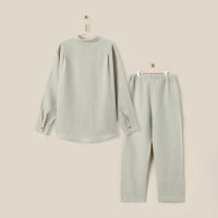 Костюм мужской домашний (рубашка с длинным рукавом и брюки) SL HOME р. L, светло-зеленый Костюм мужской домашний (рубашка с длинным рукавом и брюки) SL HOME р. L, светло-зеленый