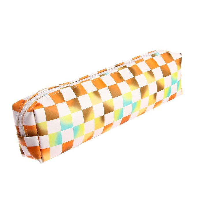 Пенал школьный на молнии Шахматка Пенал школьный на молнии Шахматка", МИКС