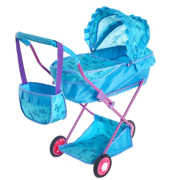 Коляска кукольная № 10, цвета МИКС Коляска кукольная № 10, цвета МИКС