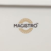 Блюдо фарфоровое сервировочное Magistro Kingdom, 34,5&times;19,5&times;2,1 см