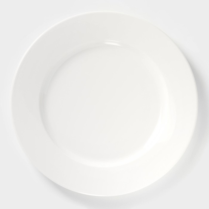 Тарелка фарфоровая обеденная Wilmax Stella Pro, d=25,5 см, цвет белый Тарелка фарфоровая обеденная Wilmax Stella Pro, d=25,5 см, цвет белый