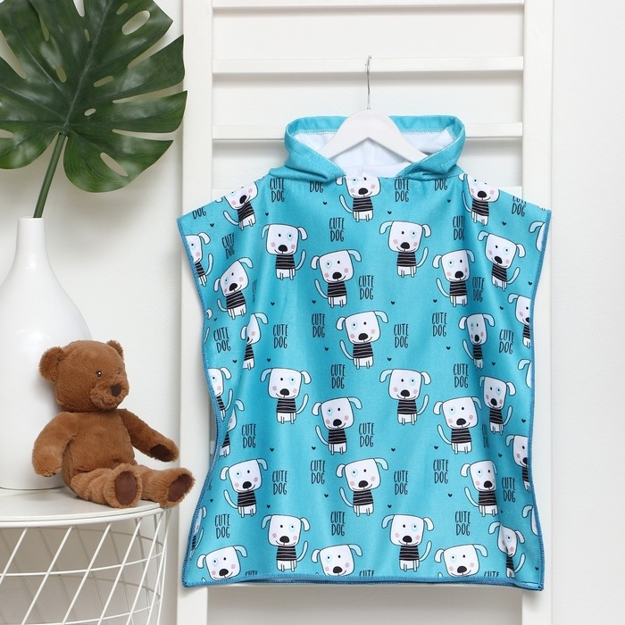 Полотенце-пончо детский LoveLife Cute Dogs 60х120 см, 100% пэ, 225 г/м2 Полотенце-пончо детский LoveLife Cute Dogs 60х120 см, 100% пэ, 225 г/м2