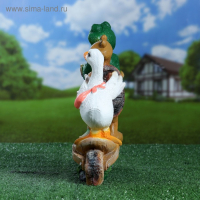 Садовая фигура "Зверюшки на самокате" 28х10,5х30см Садовая фигура "Зверюшки на самокате" 28х10,5х30см