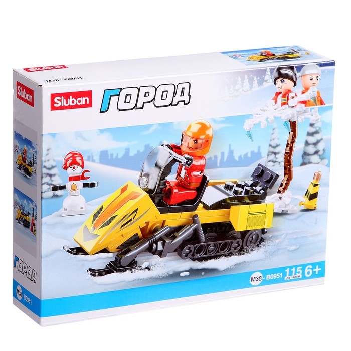 Конструктор Город &laquo;Снегоход&raquo;, 115 деталей