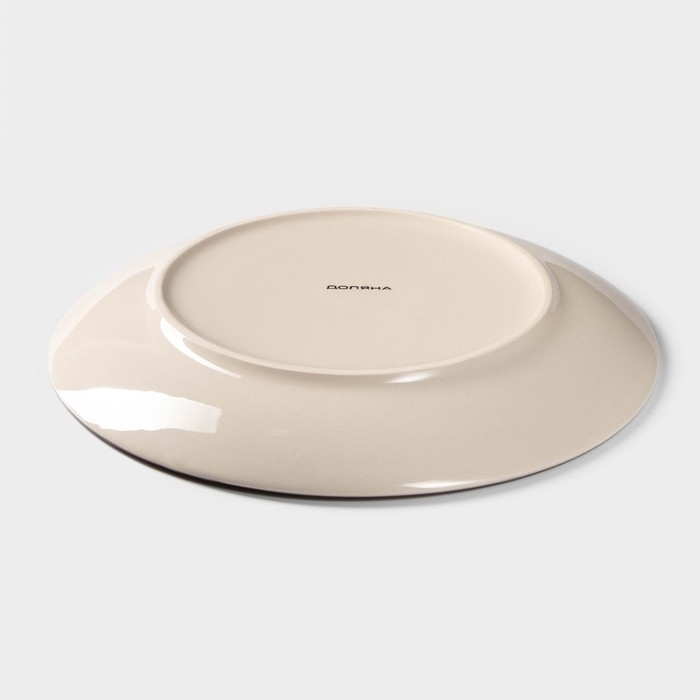 Тарелка керамическая обеденная &laquo;Искушение&raquo;, d=22 см, цвет розовый