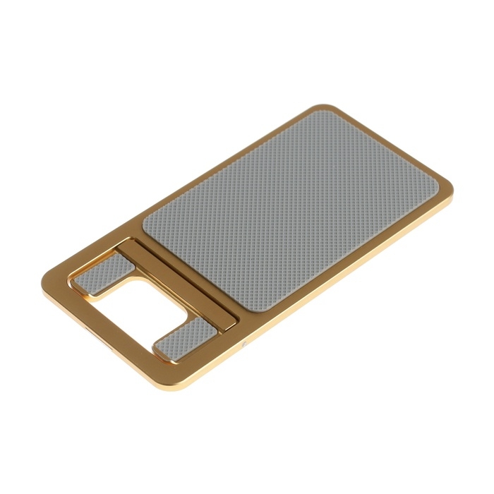 Подставка для телефона, складная, металлическая, прорезиненная, жёлтая Подставка для телефона, складная, металлическая, прорезиненная, жёлтая