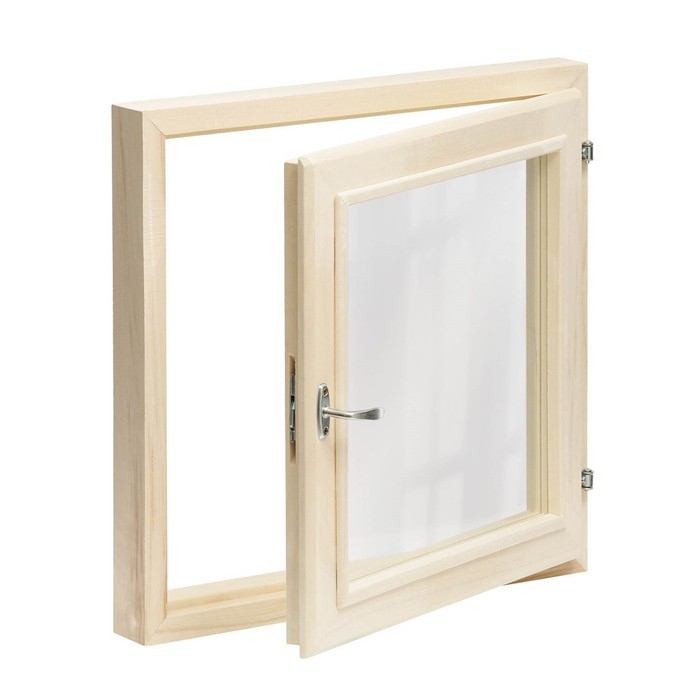 Окно, 50&times;50см, двойное стекло ЛИПА