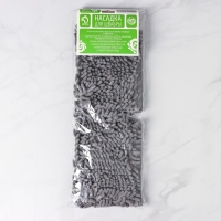 Насадка для плоской двусторонней швабры Доляна, 40&times;14 см, микрофибра, букли, цвет МИКС