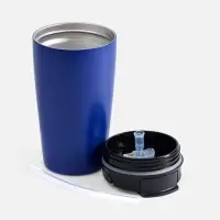 Термостакан с двумя поильниками Duetta, синий Термостакан с двумя поильниками Duetta, синий