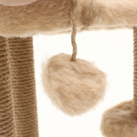 Домик для кошек с когтеточкой, овальный с площадкой, джут, 80 х33 х 91 см микс цветов Домик для кошек с когтеточкой, овальный с площадкой, джут, 80 х33 х 91 см микс цветов