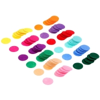 Диски фетровые для творчества и декора &laquo;Кружочки&raquo;, 250 шт., размер 1 шт. &mdash; 2,5 см, цвет МИКС