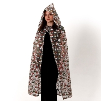 Карнавальный плащ взрослый &laquo;Снеговики&raquo;, органза, длина 120 см