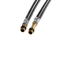 Подводка гибкая для смесителя ZEIN,фибро-нейлон, 1/2", М10, 40 см, набор 2 шт, черная Подводка гибкая для смесителя ZEIN,фибро-нейлон, 1/2", М10, 40 см, набор 2 шт, черная