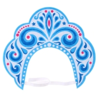 Новый год! Карнавальный кокошник &laquo;Зимняя королева&raquo; из фетра, с нанесением