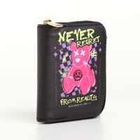 Кошелёк на молнии, цвет чёрный Кошелёк на молнии, цвет чёрный