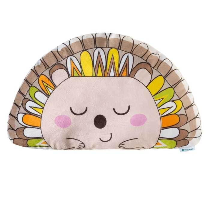 Подушка декоративная Крошка Я &laquo;Ёжик&raquo;, 41х25 см, велюр, 250гр/м2