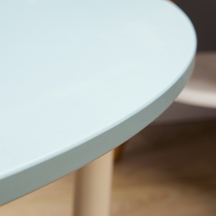 Стол Полукруг растущий гр.0-3 на металлокаркасе, Дастин грин