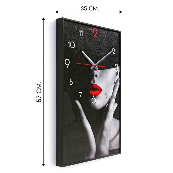 Часы-картина настенные, интерьерные Часы-картина настенные, интерьерные "Девушка", плавный ход, 57 х 35 х 4 см