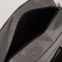 Сумка дорожная на молнии, наружный карман, длинный ремень, цвет серый Сумка дорожная на молнии, наружный карман, длинный ремень, цвет серый