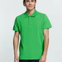 Рубашка поло мужская Virma Premium, зеленое яблоко, размер S