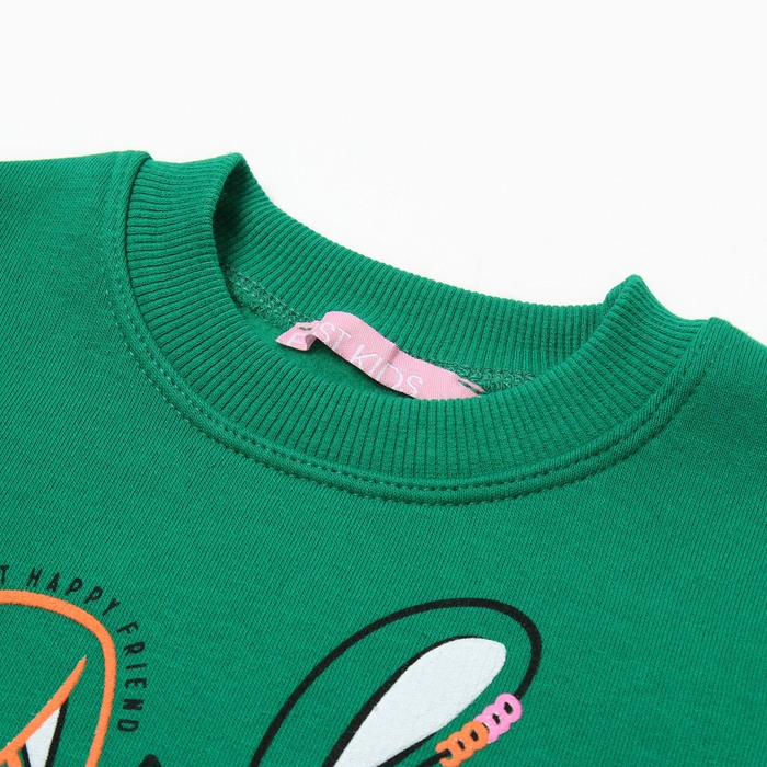 Джемпер детский, цвет зеленый, рост 104