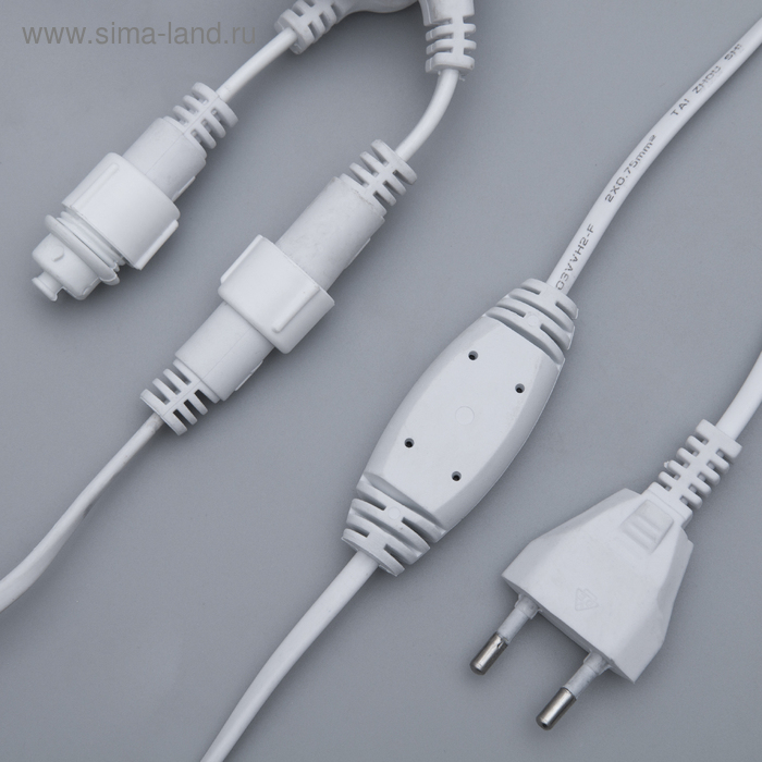 Гирлянда &laquo;Занавес&raquo; 2 &times; 1.5 м, IP65, УМС, белая нить, 360 LED, свечение белое, 220 В