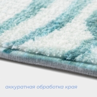 Коврик для ванной и туалета SAVANNA &laquo;Баунти&raquo;, 50&times;80 см, цвет зелёный