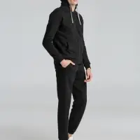 Толстовка на молнии с капюшоном Unit Siverga Heavy черная, размер XS