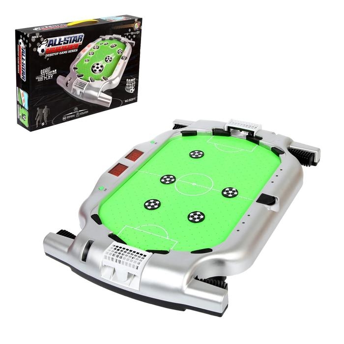 Настольный аэрофутбол &laquo;Матч&raquo;, световые и звуковые эффекты, работает от батареек